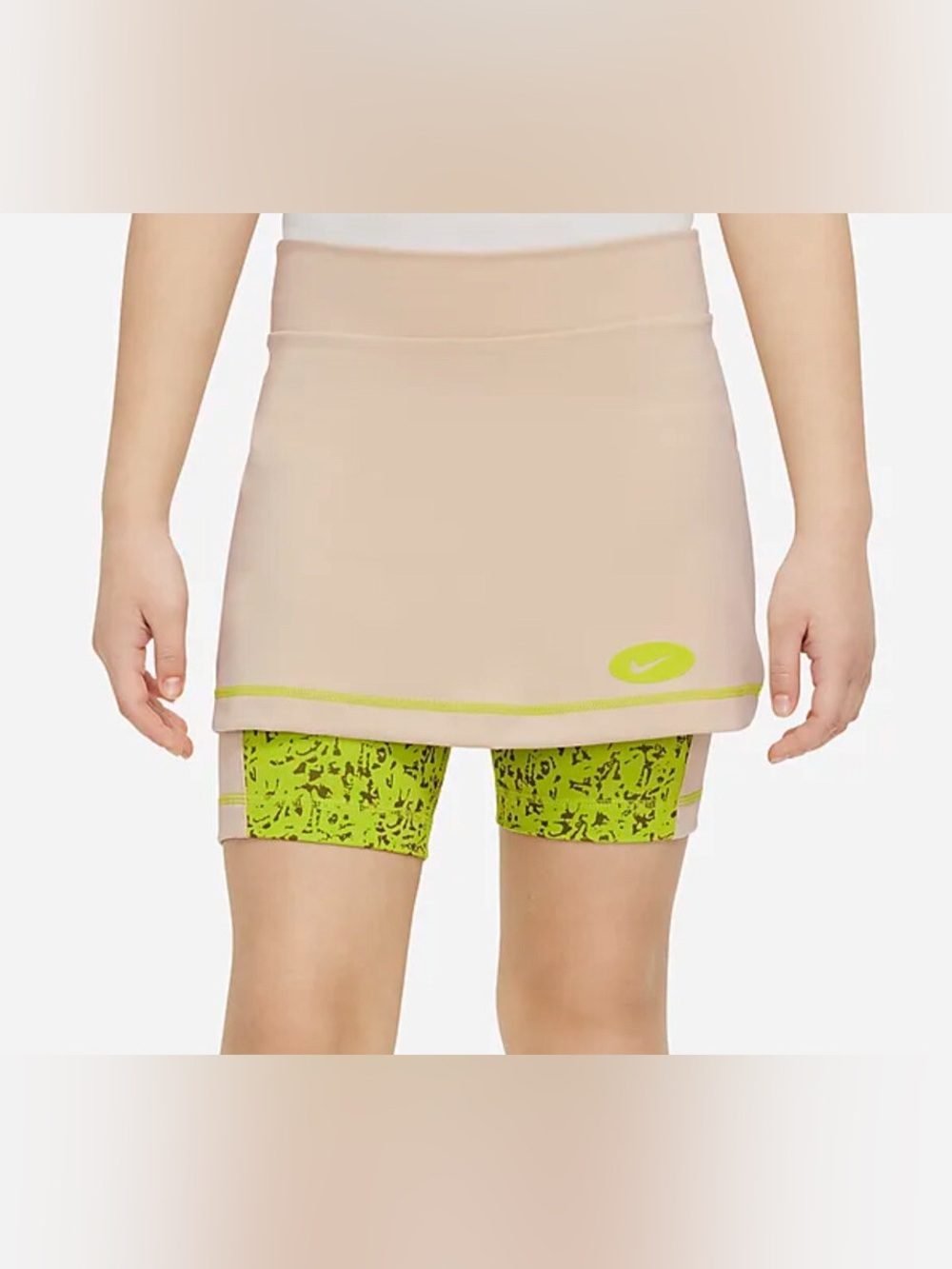 Nike Skort with Neon Green Patterned Shorts